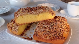 Вкусный пирог с ревенем и грецкими орехами. #домашняявыпечка#ревень#пирогрецепты#