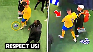 Cristiano Ronaldo Used Al Hilal's Shirt as a Towel after Al Nassr Game