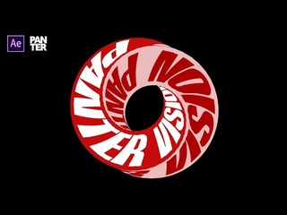 Spiral Kinetic Text in Impossible Circle (Mobius Eye) with After Effects
