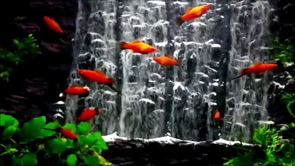 Powerful waterfall Aquarium sand waterfall
