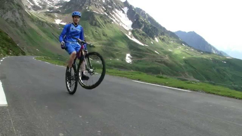 Training wheelie in