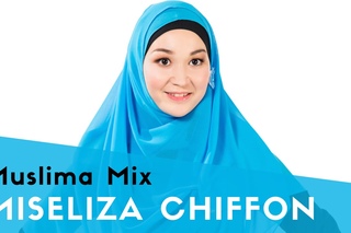 Как одевать хиджаб быстро: MISELIZA CHIFFON - #9 модель коллекции Мгновенные хиджабы
