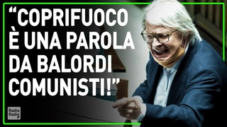 SGARBI ▷ “RIPRESA E COPRIFUOCO SONO PAROLE INCONCILIABILI! IL COPRIFUOCO È DA BALORDI COMUNISTI!“