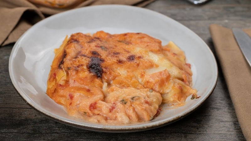 LASAGNE AL SALMONE Delicate e