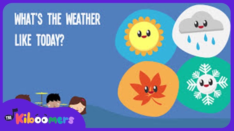 Whats The Weather, The Kiboomers, Weather Song, Toddler Learning Videos, Toddler