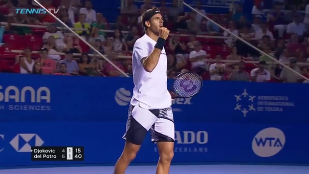 Del Potro and Djokovic Square off in epic Acapulco
