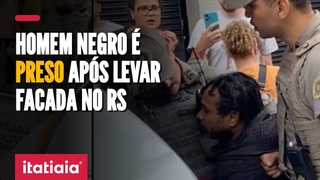 MOTOBOY NEGRO LEVA FACADA DE HOMEM BRANCO, CHAMA A POLÍCIA E ACABA PRESO EM PORTO ALEGRE