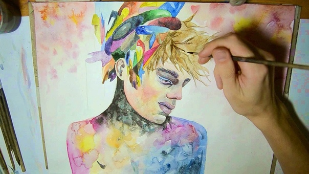 SHY EXPLOSION WATERCOLOR