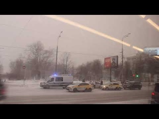 Декабрьская метель в Южном Тушино и поездка на новом ЛиАЗ (CNG) по маршруту 248!