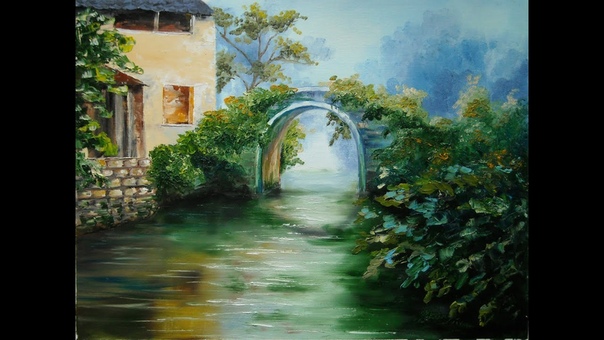 Oil painting by Lana Kanyo Water