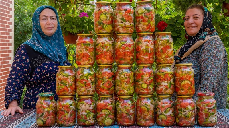 Without Freezing. Vegetable Salad. Keep for 12 month. Tried
