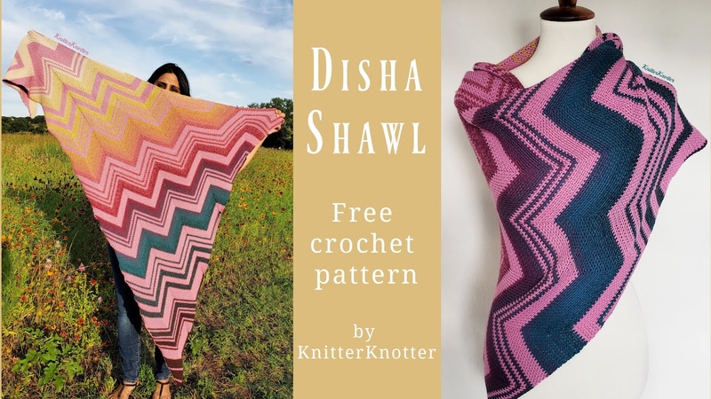 How to make the Disha Shawl ( Free Pattern) Right
