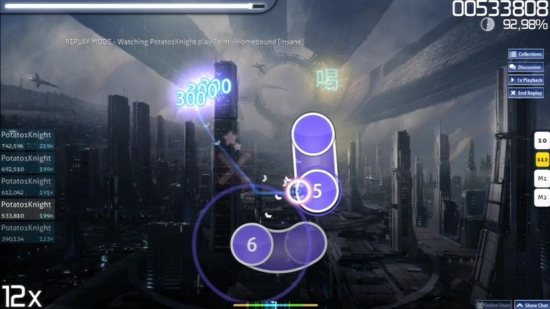 osu feint