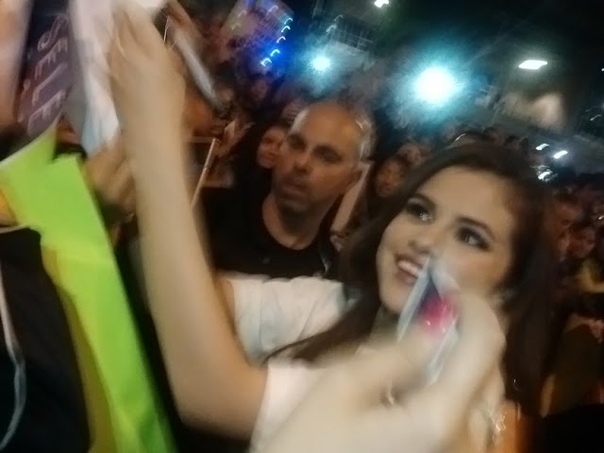 Selena Gomez meeting fans
