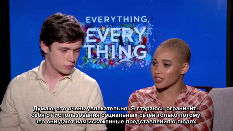 LOVE AT FIRST SIGHT and awkwardness with NICK ROBINSON and AMANDLA STENBERG ( Everything Everything)