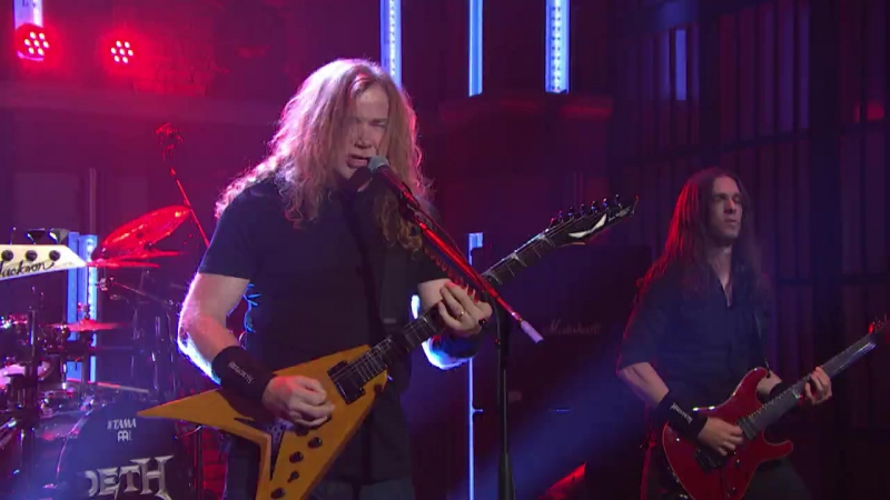 Megadeth Tornado Of Souls( LIVE ON LATE NIGHT: SETH