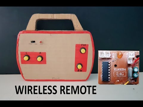 How to make WIRELESS Remote control with cardboard, , DIY, , Electric toy cars