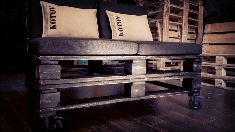 pallet sofa. диван из
