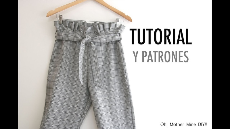 Aprender a coser: Pantalones Paper Bag para mujer (patrones