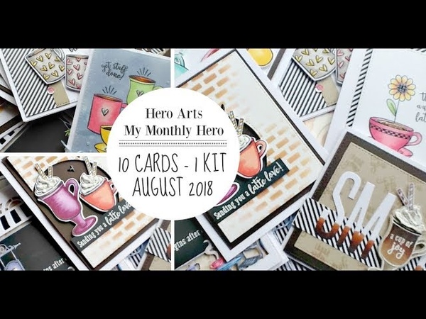 10 Cards 1 Kit, My Monthly Hero Kit, August 2018, Hero