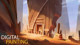 Desert Sketch: Digital Painting Process