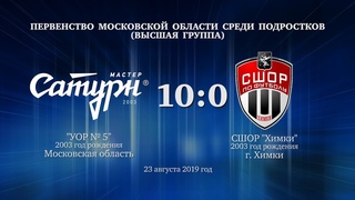 Голы матча команды 2003 г.р. 23 августа 2019 год.