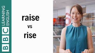 Raise vs rise: Learn English in a minute!