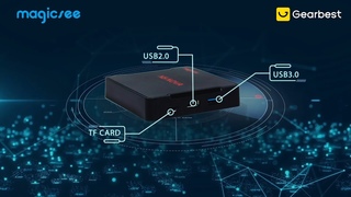 Magicsee N5 NOVA TV Box  2 4G Voice Remote with Air Mouse -
