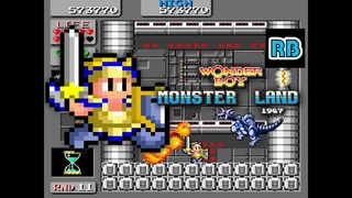 1987 60fps Wonder Boy in Monster Land (English) 7604770pts ALL