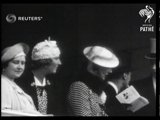 King George VI and The Queen attend the Derby (1938)