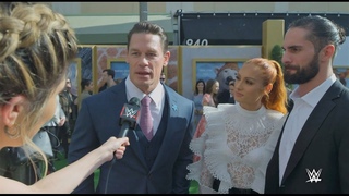 John Cena, Becky Lynch, Seth Rollins and more check in from Dolittle green carpet