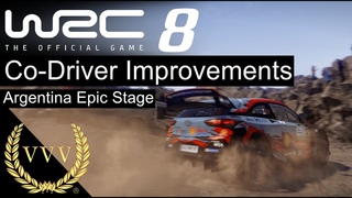 WRC 8 Co-Driver Improvements! Argentina Epic Stage
