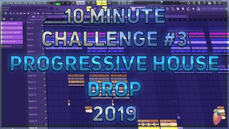 10 Minute Challenge, 3, Progressive House Drop In 10 Minutes, FL Studio 20,