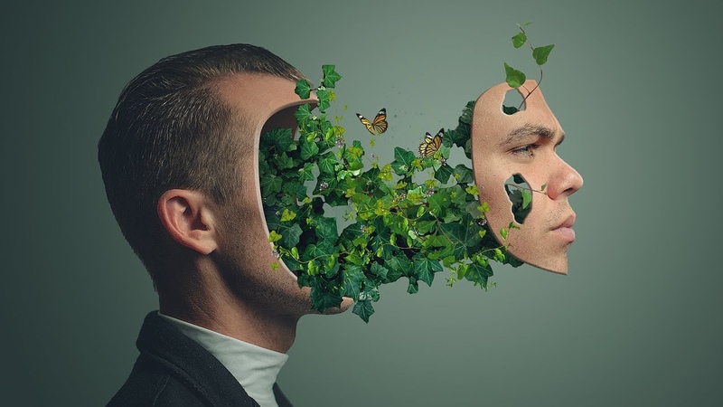 Plant Face Portrait Effect Photoshop
