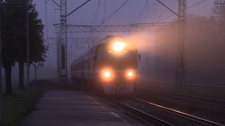 Дизель-поезд ДР1А-210 на ст. Саласпилс / DR1A-210 DMU at Salaspils station