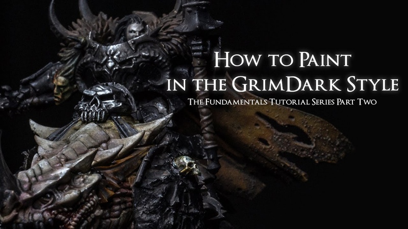 Learn the FUNDAMENTALS of the Grimdark Miniature Painting Style PART