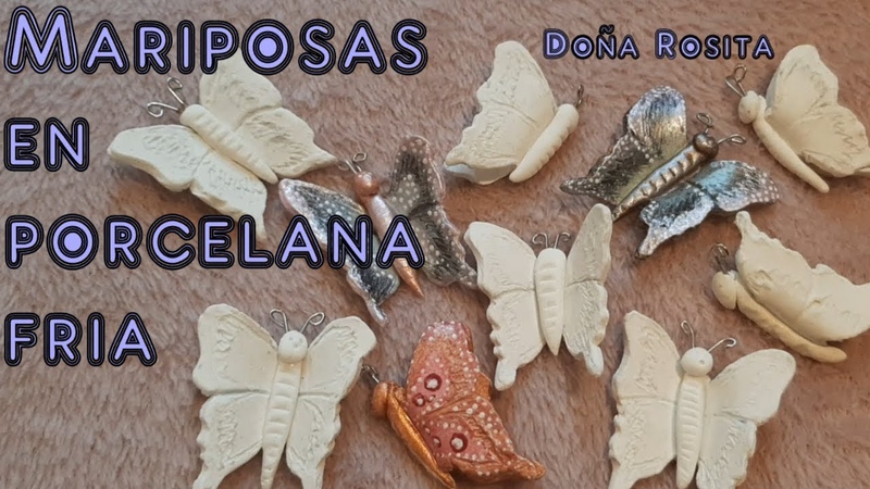 Como hacer mariposas con porcelana fria, Manualidades faciles de