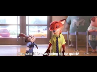 Zootopia (Sloths) Sound - RUS Subs - ENG