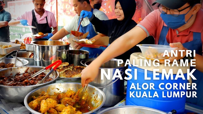 Sarapan NASI LEMAK yang Paling RAME ANTRI di Bukit Bintang KL SETIAP