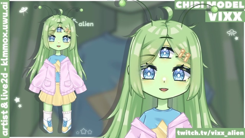 Showcase VIXX Al Ie N (chibi), Vtuber Live2d Model ( July