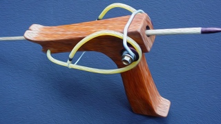Coolest Wild Horse Double Rollers Sling Bow | Wooden DIY