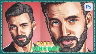 Photoshop Tutorial  CHRIS EVANS Vexel Art  PART 1 - LINEART  2024