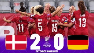 Germany vs Denmark | Highlights | UEFA Women's Nations League 22-09-2023