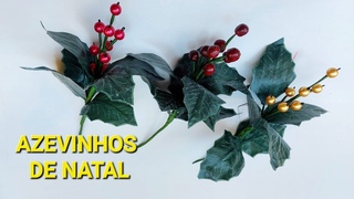 FRUTINHAS NATALINAS COM PAPEL/AZEVINHOS