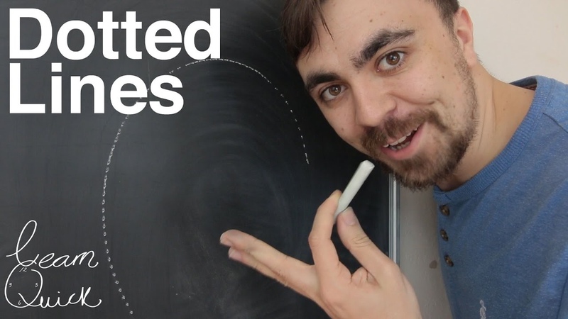 Learn to Draw Dotted Lines on a Chalkboard, , Learn