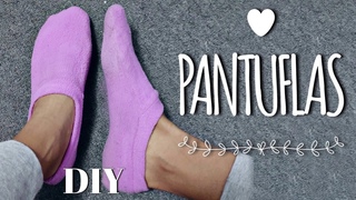 DIY: PANTUFLAS ~ medias | CALCETINES DE DESCANSO~ confección  ||LUCELI||