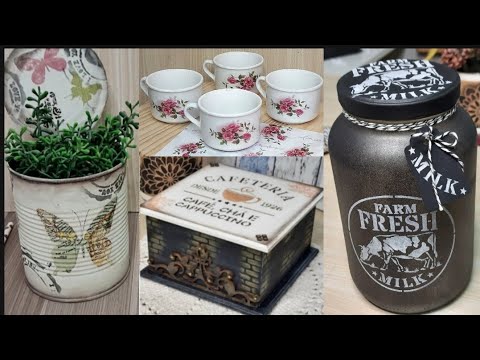 20 IDEIAS PARA DECORAR sua CASA com ARTESANATOS por Meire Brentan com Reciclagem DIY faça você