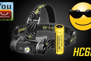 ОБЗОР МОЩНОГО ФОНАРЯ NITECORE HC 60 НА ДИОДЕ XML L2 U2  GEARBEST.