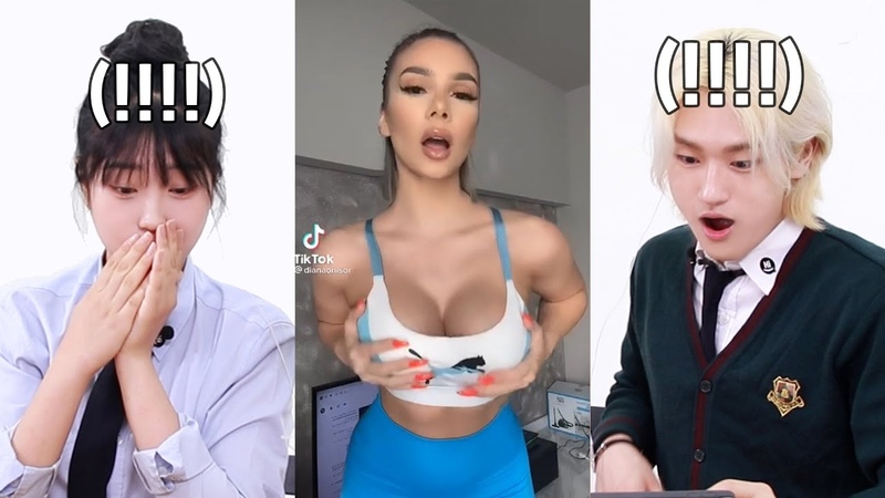 한국 10대가 틱톡 small waist pretty face and big bank challenge 영상을 본다면 (tiktok,