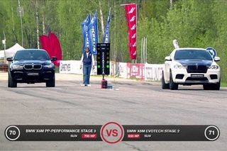 BMW X6M PP-Performance vs: Ferrari 599 Fiorano, Audi RS6 Evotech, BMW X6M Evotech
